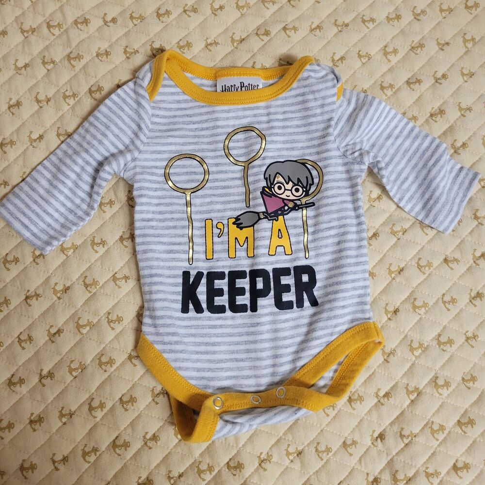 Harry Potter I'm A Keeper Long Sleeve Bodysuit